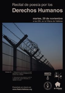 Recital Poekas Amnistia 29 noviembre 2022