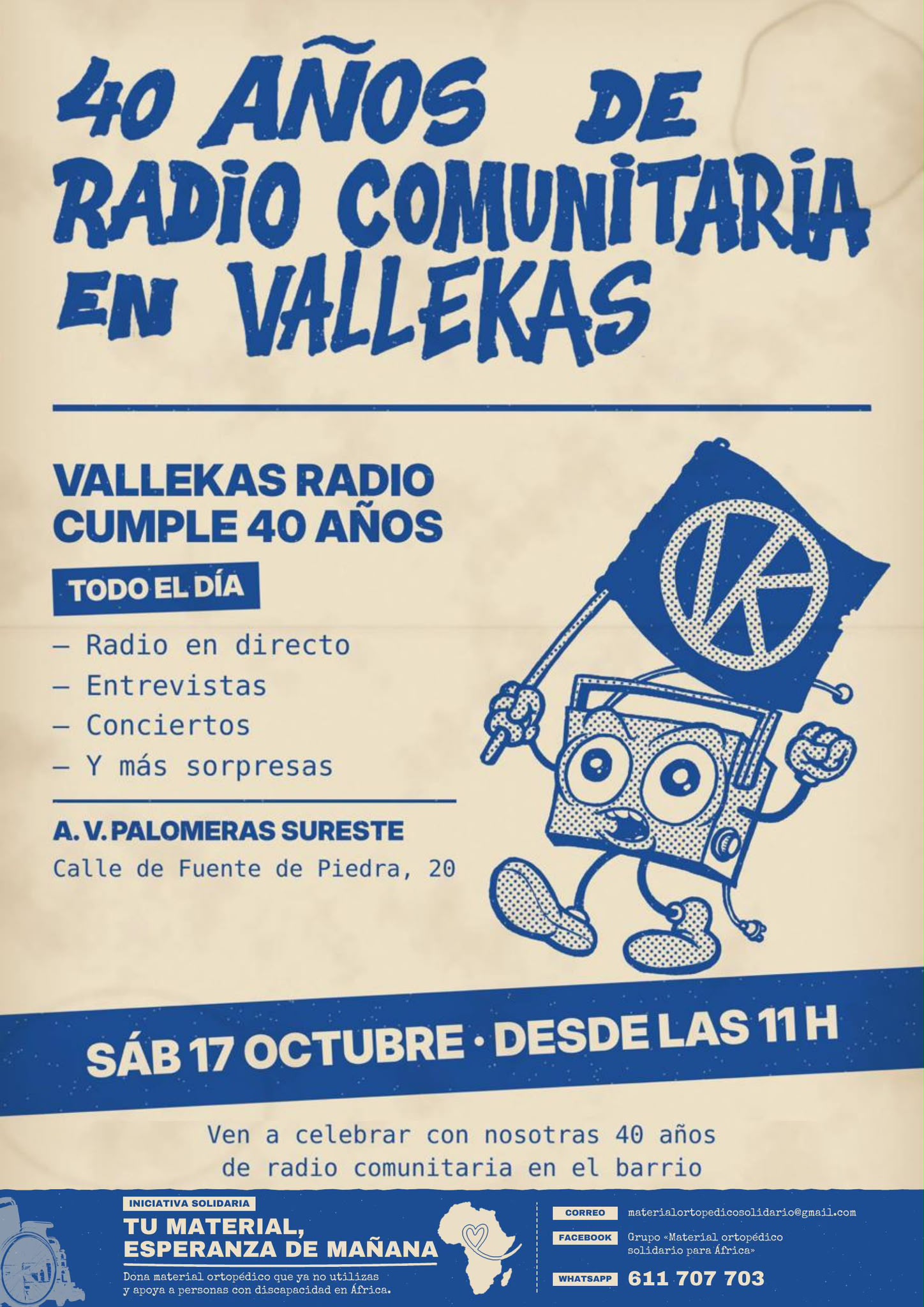 40 años de radio comunitaria en Vallekas